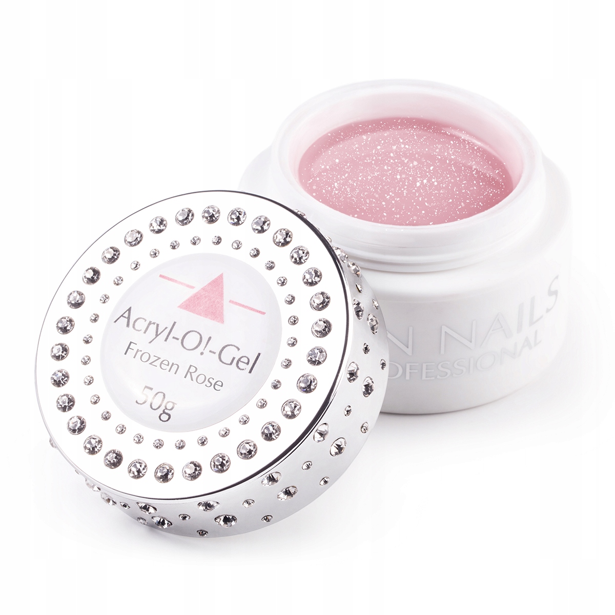 Akrylový gel na nehty Budující růže Acryl-O!-Gel Frozen Rose 50g Spn Nails