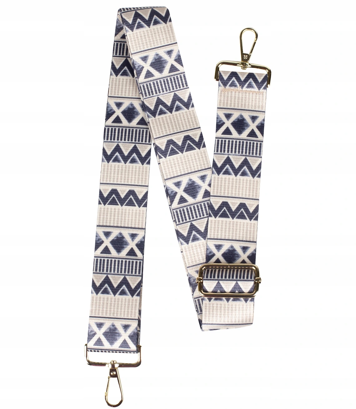 Modny pleciony szeroki pasek do torebki regulowany