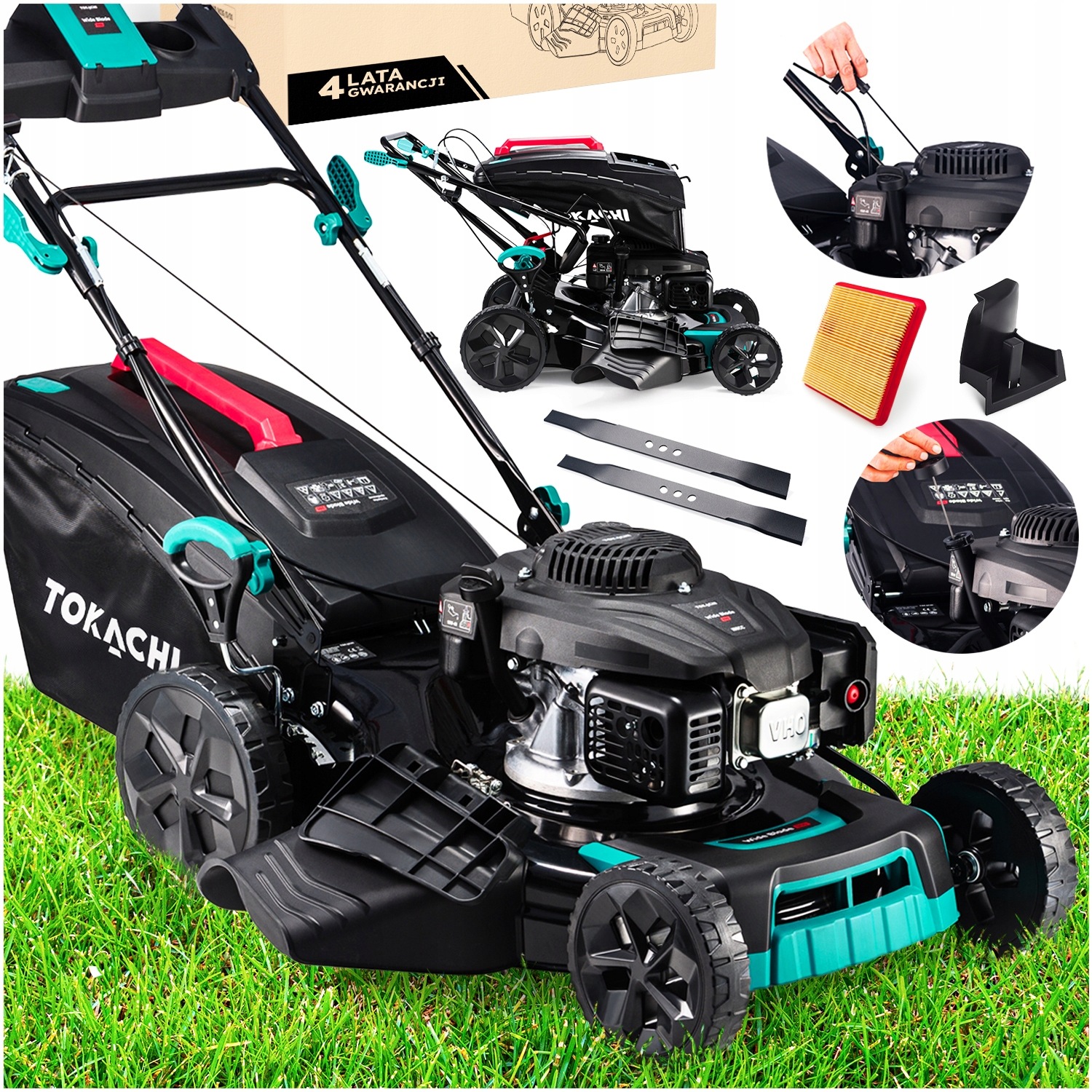 Kosiarka spalinowa TOKACHI Wide Blade 530 z napędem 530mm 4kW