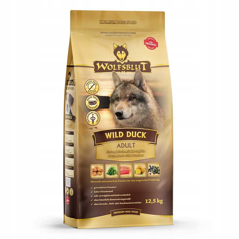 Sucha karma dla psa Wolfsblut Wild Duck Adult 12,5kg