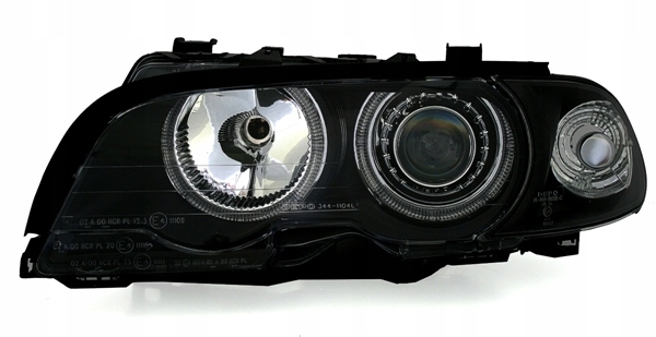 LAMPY BMW E46 COUPE CABRIO 99-03R RINGI DEPO BLACK Producent części Depo