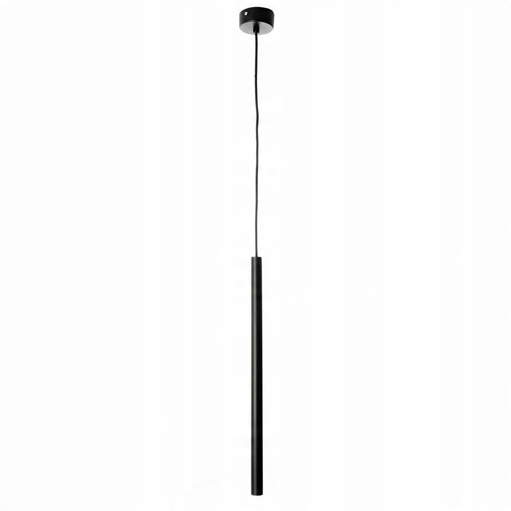 

Lampa wisząca Sanlys czarna tuba g9 laser kształt