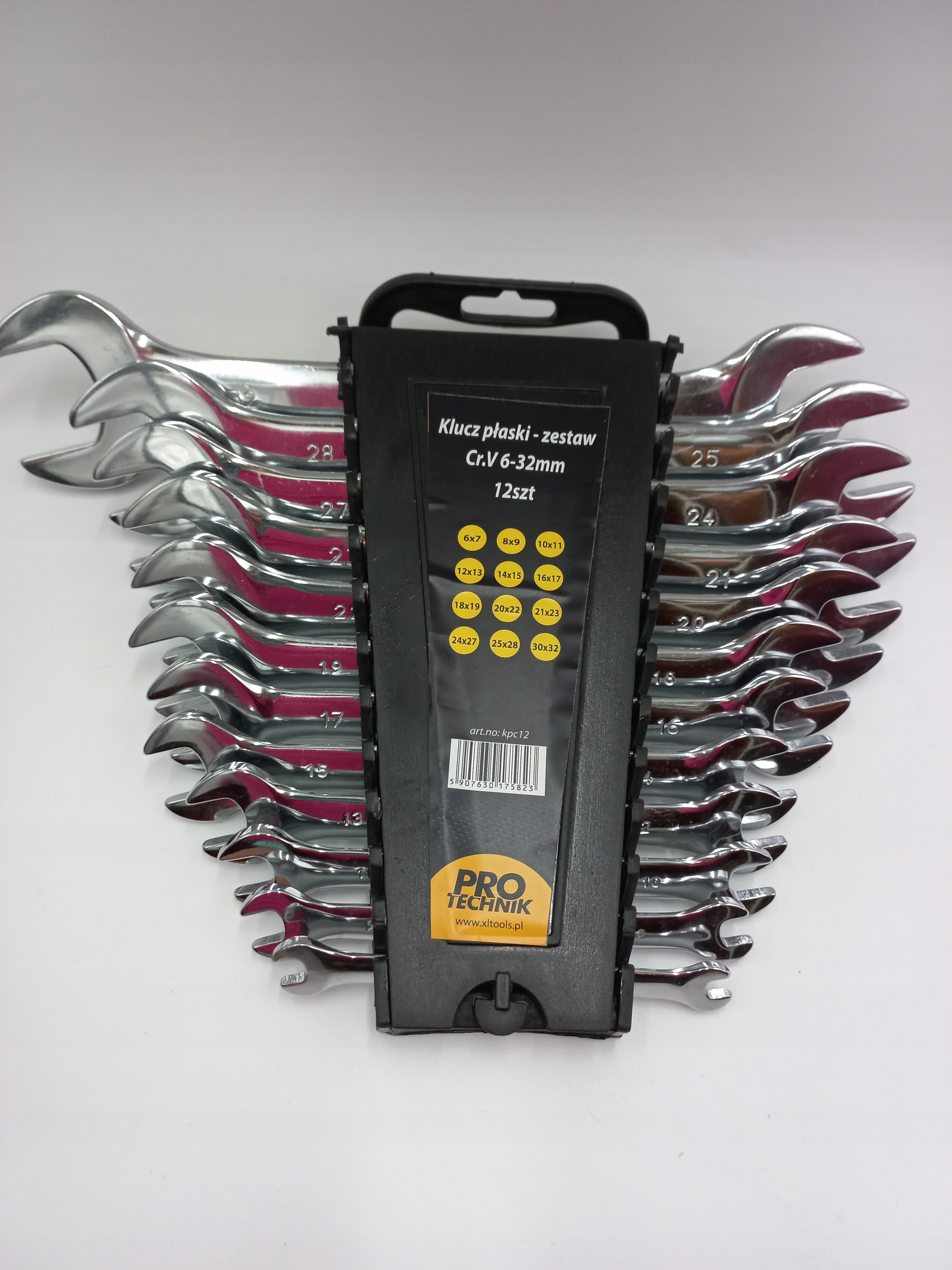 Pro-technik ploché klíče sada 12 Ks 6-32mm CrV