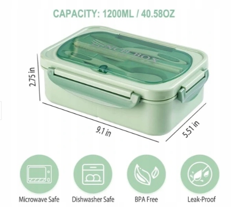 Lunch box 1200 ml Rodzaj lunch box