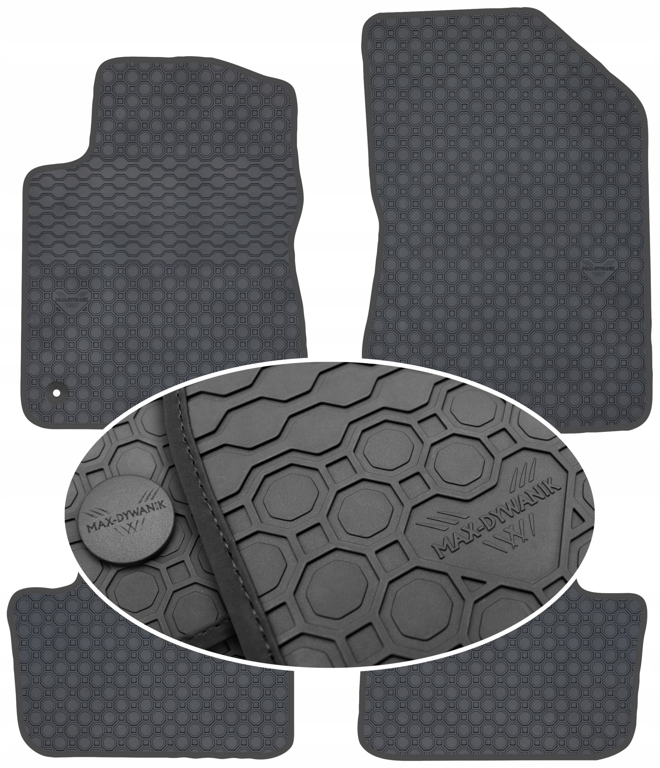 Peugeot 208 I 2012-2019 Koberce Čierne