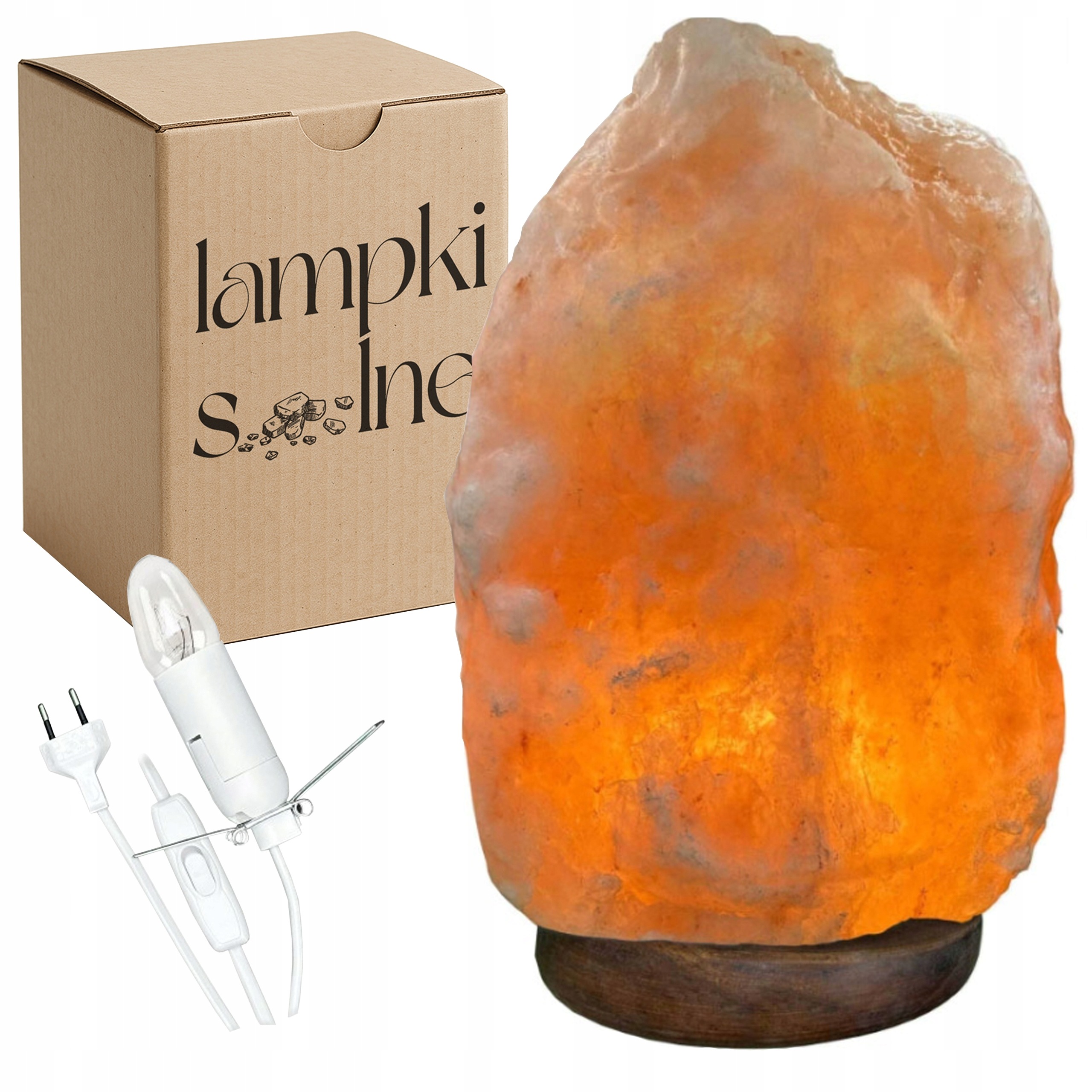 Solná Lampa Velká Himalájská sůl 9-11KG Ionizátor Lampička Přírodní Sůl