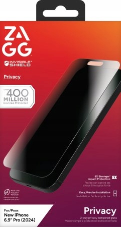 Zagg InvisibleShield Glass Elite Privacy szkło prywatyzujące do iPhone 16