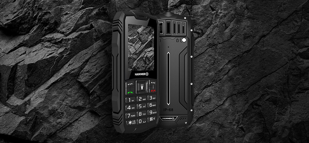 Telefon HAMMER Rock MOCNY, WYTRZYMAŁY, WODOODPORNY IP68, OKAZJA Wbudowana pamięć 32 MB