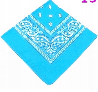 

Chustka Bandamka Apaszka Bandana niebieska jasna