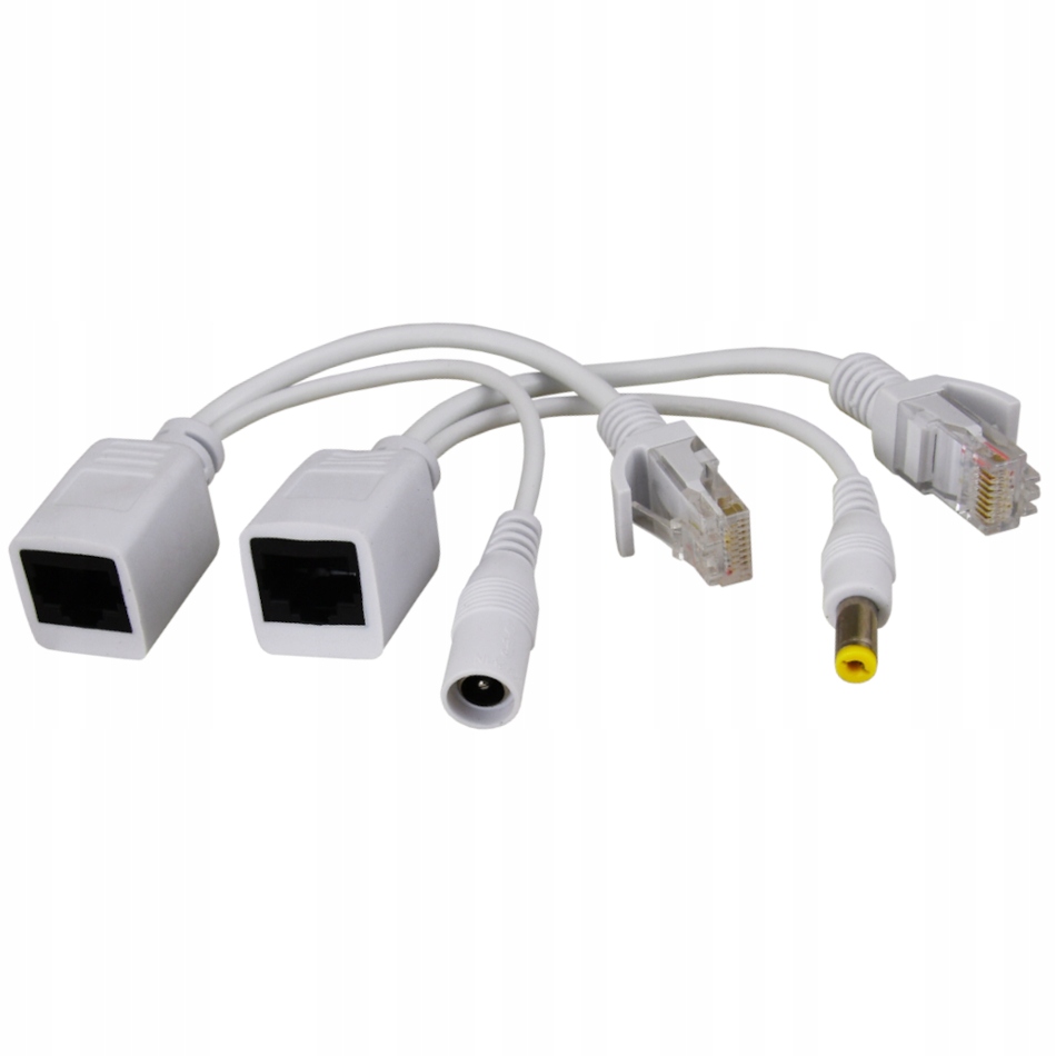

Adapter PoE rozdzielacz RJ45 i 2.1/5.5 wtyk P-POE1