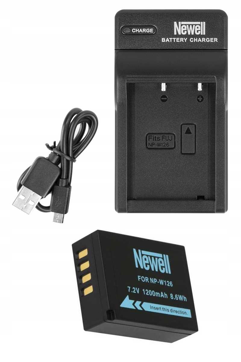 Zestaw ładowarka+ akumulator NP-W126 do Fujifilm X-Pro1 X-A1 X-E1 X-E2 X-M1