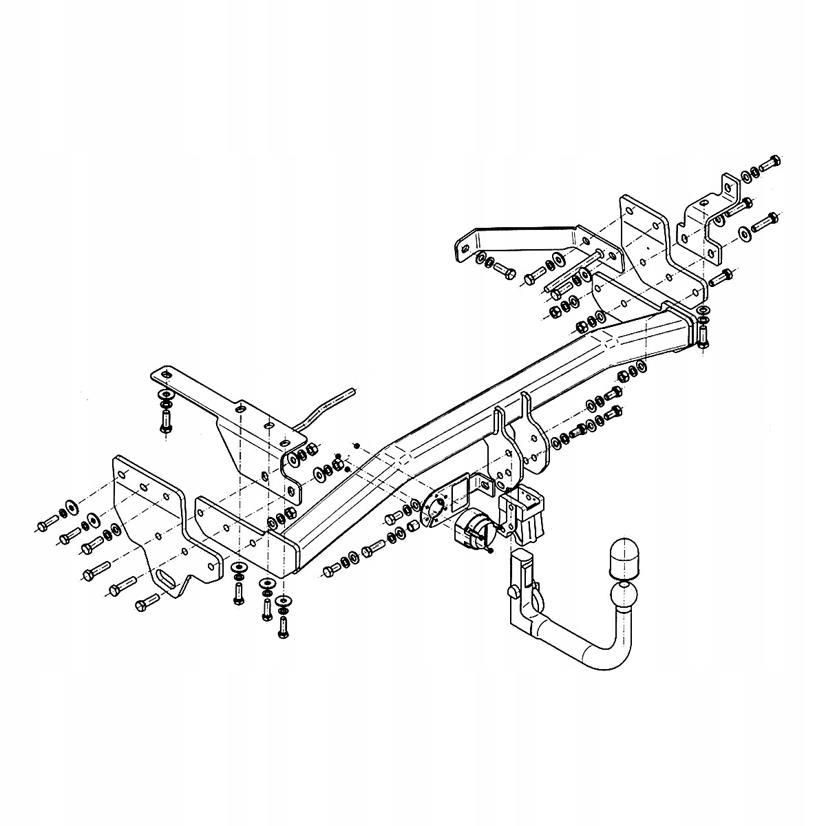 Hak holowniczy Wypinany do Infiniti EX30/37 SUV od 12 MODUŁ 13 PIN GRATIS Producent Steinhof