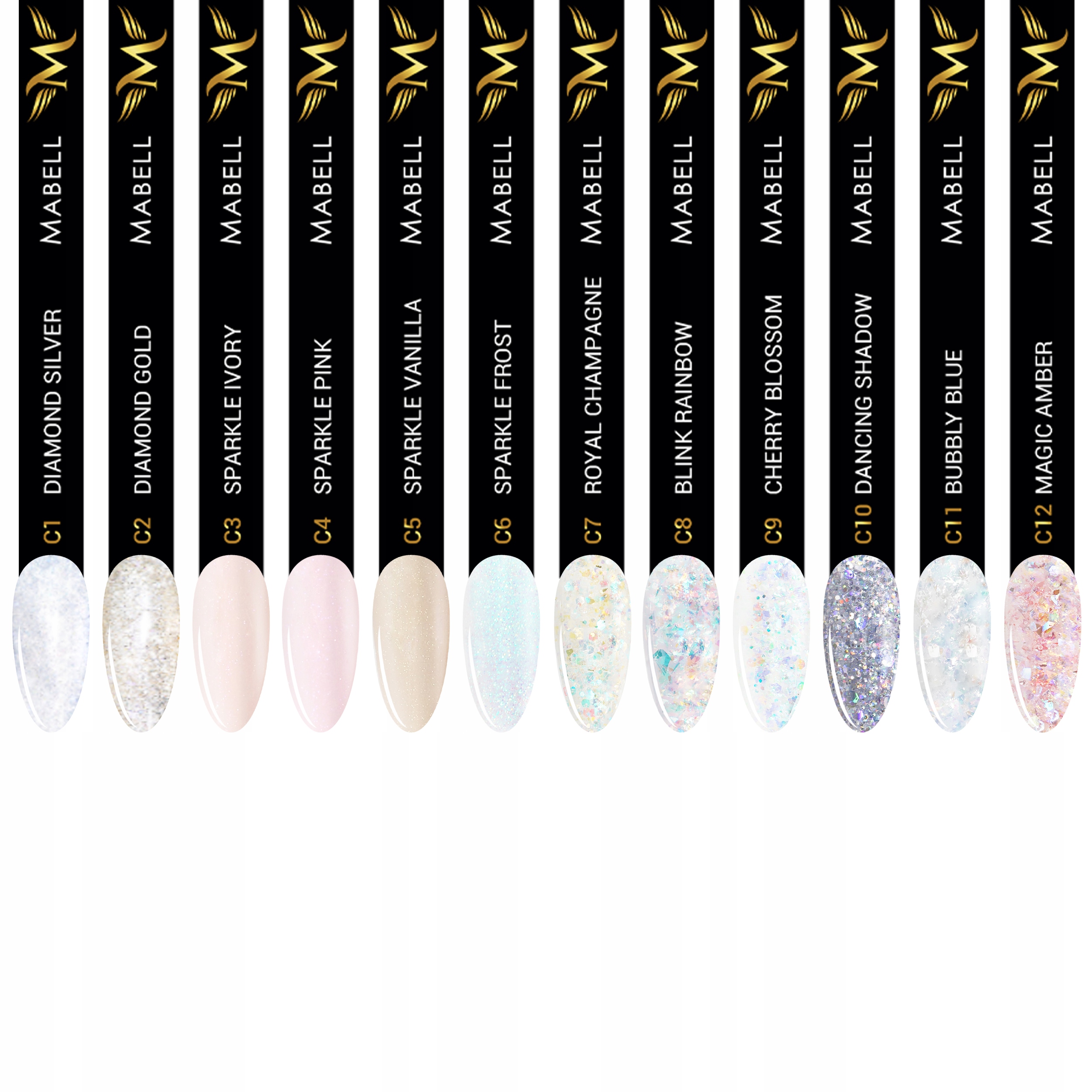 Mabell Poly Nail Gel Acrylic akrylożel 15g Ivory Kolor dominujący beże i brązy