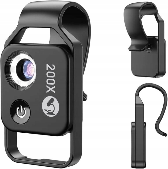 Objektiv Digitální Mikroskop Pro Smartphone Apexel APL-MS002CBK Filtr 3V1