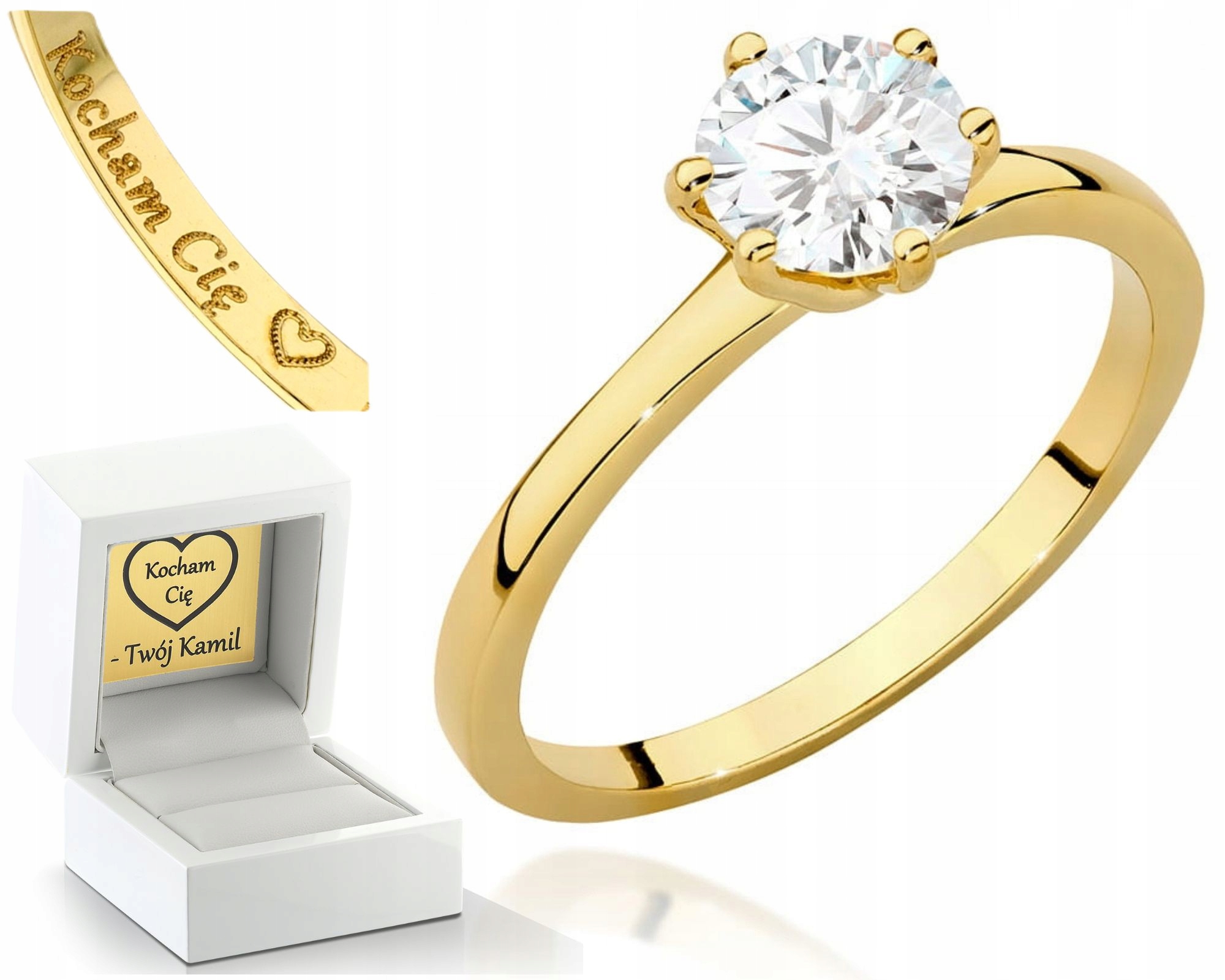 Zlatý Prstýnek Briliant Obchod 585 Gravírování Bonus