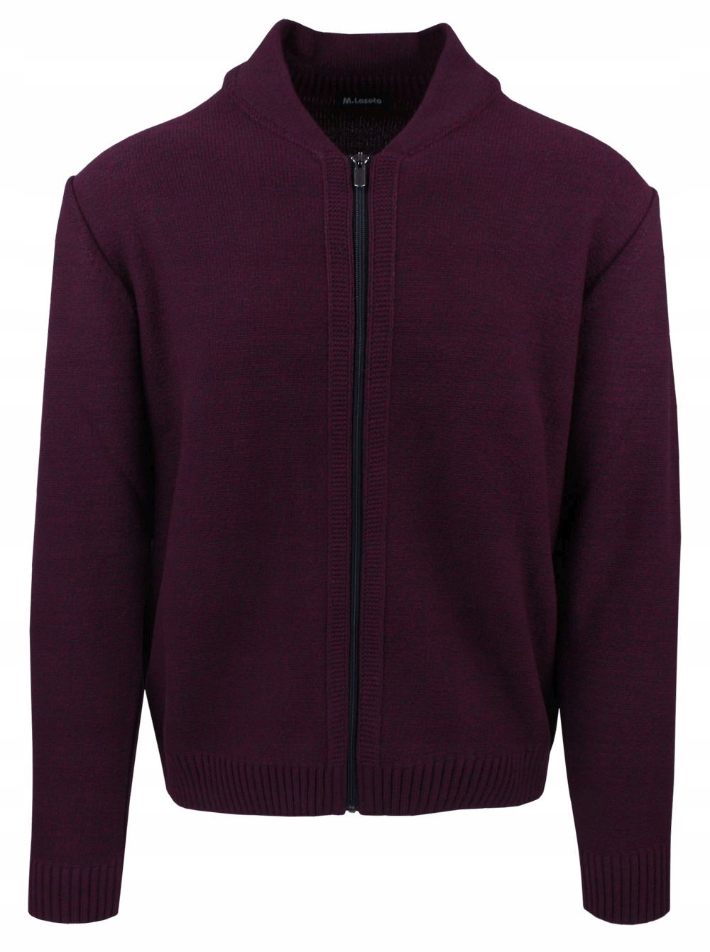 Pánský svetr Lasota rozepínací (Kardigan) Bordový Melanž M