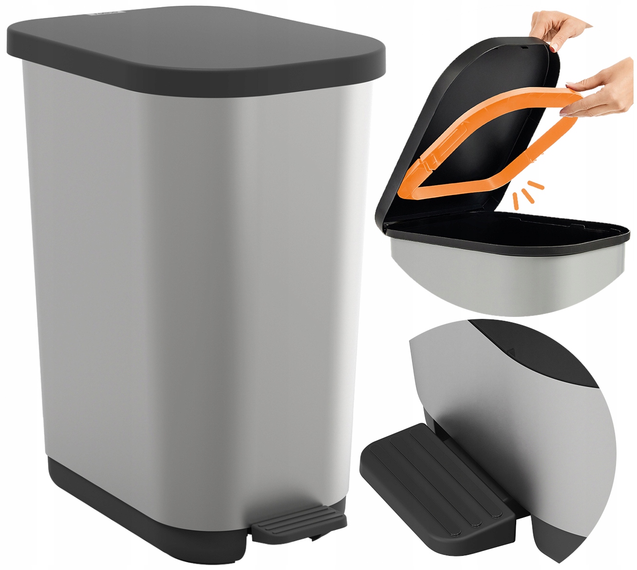 Rotho Kosz Na Śmieci Do Kuchni Pod Zlew Duzy Regulowany 25 40 L