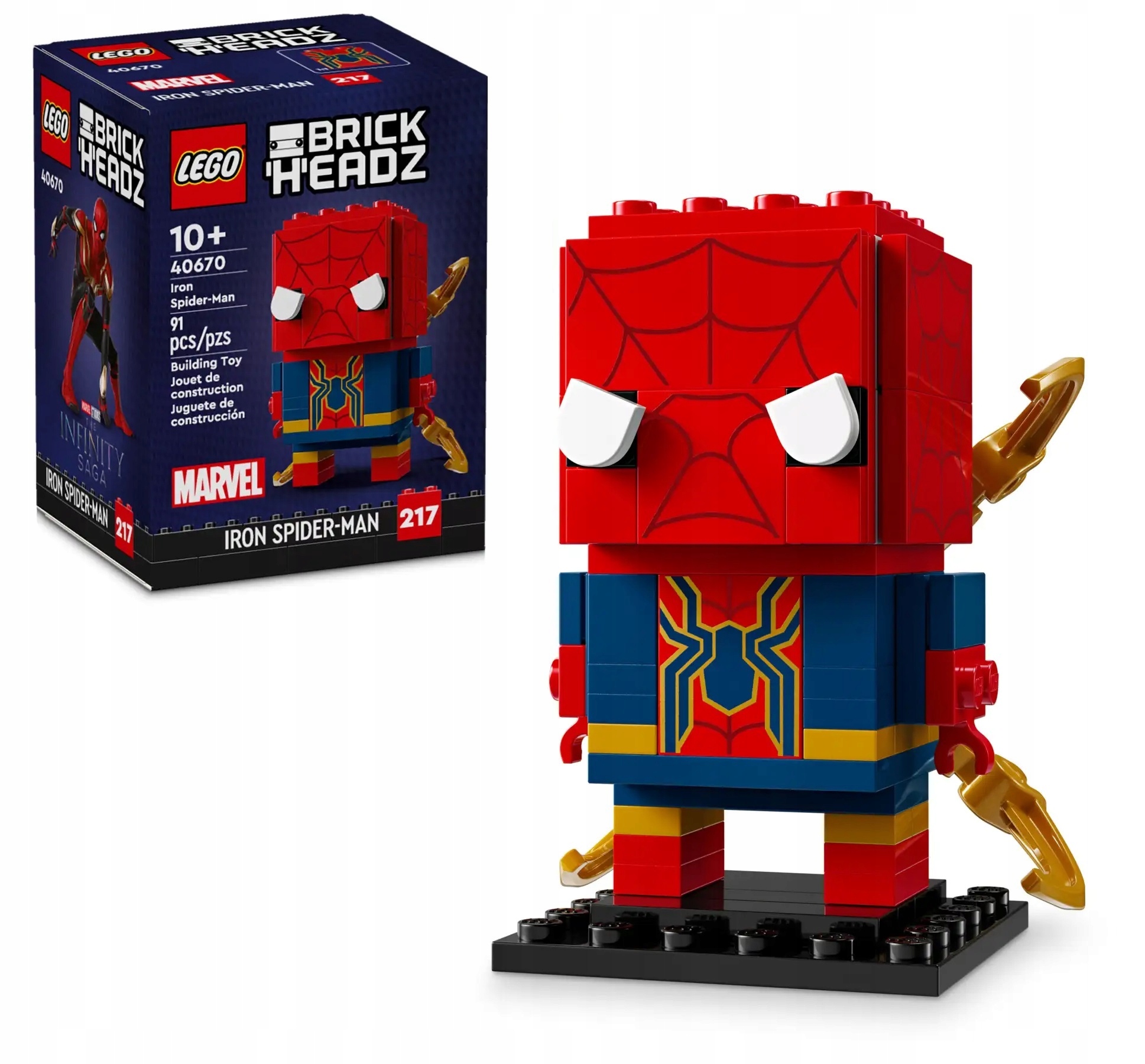 Lego BrickHeadz 40670 Iron Spider-Man
