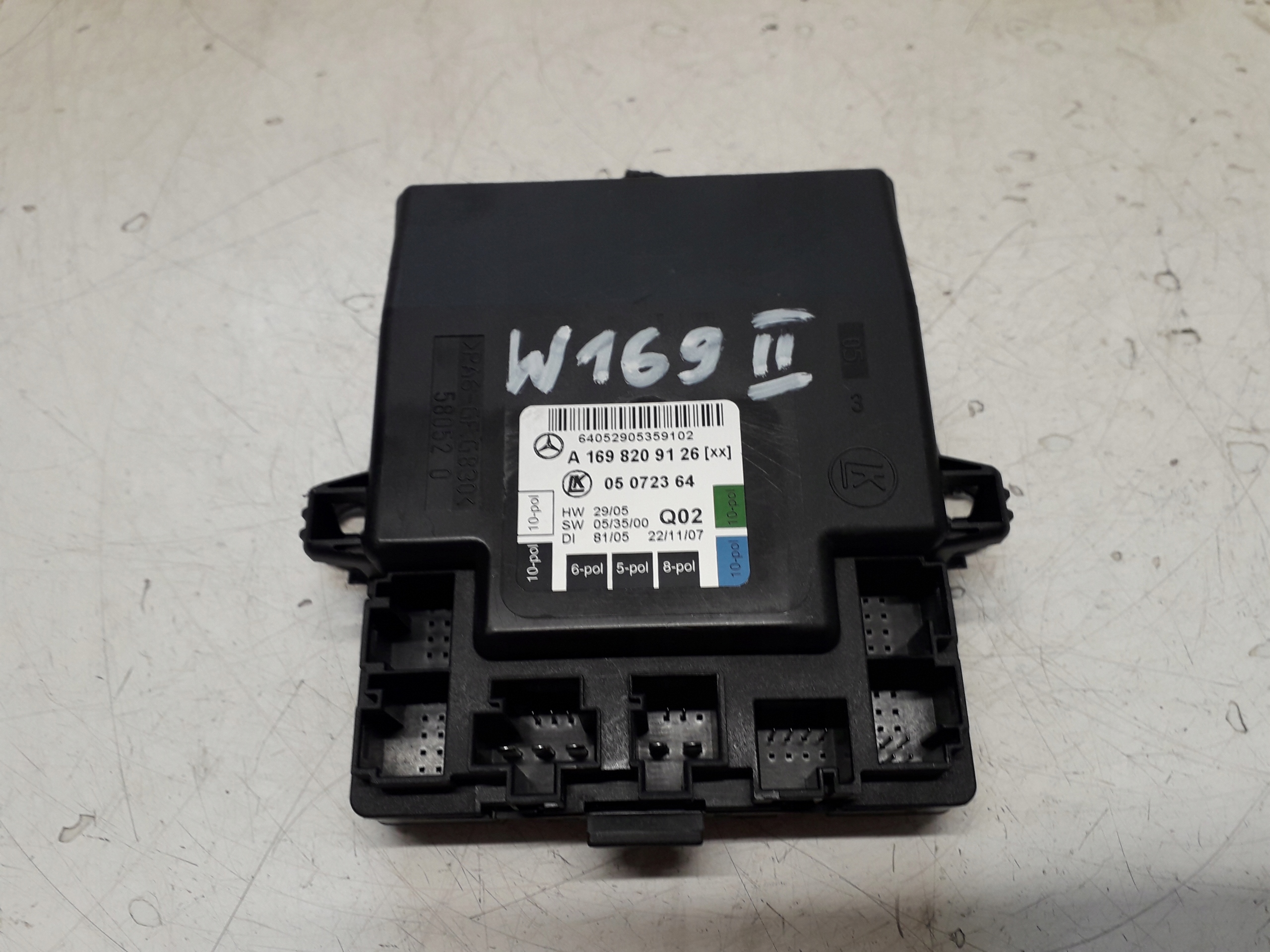 MERCEDES A W169 04-12 MODUŁ STEROWNIK DRZWI LEWY TYŁ A1698209126