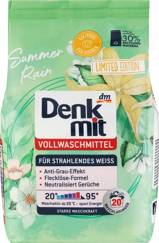 

Denkmit Summer Rein Proszek Pranie Jasne Białe 20