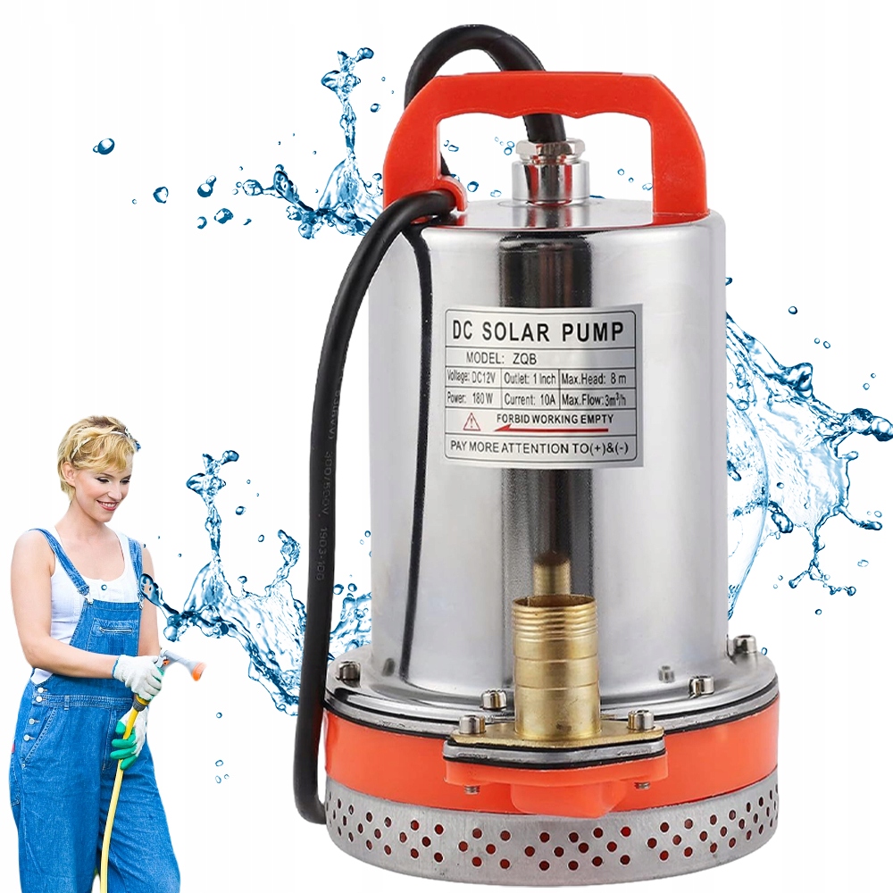 Pompa Do Wody Czystej Brudnej Basenu Zanurzeniowa 180W Mocna 3000L/H