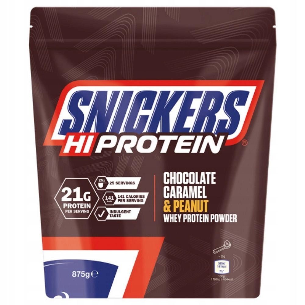 Doplněk Stravy Snickers Hi Protein Wpc Čokoláda Karamel Arašídy Bílkoviny 875 g