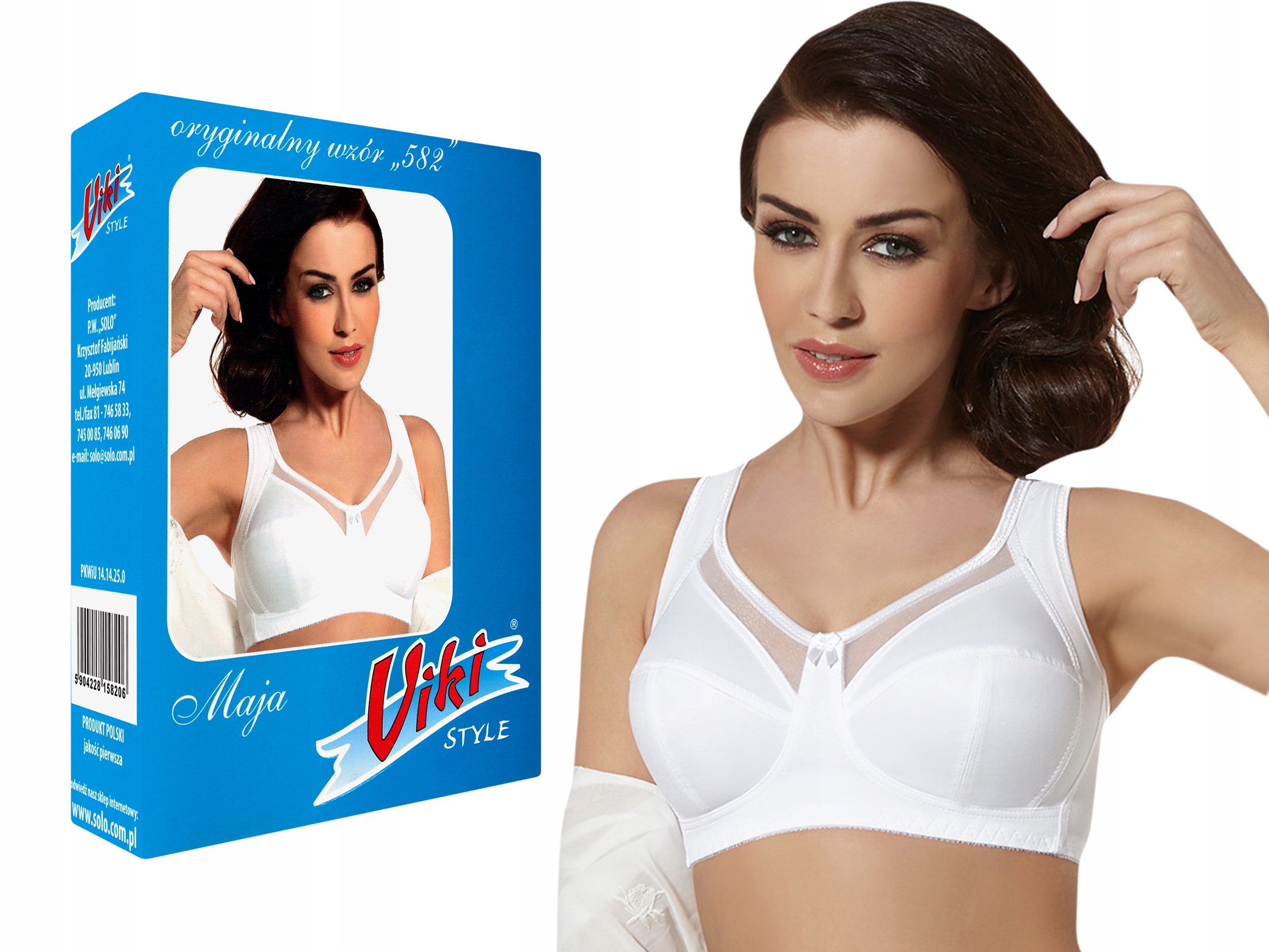 

biustonosz Viki Maja 582 biały 80G
