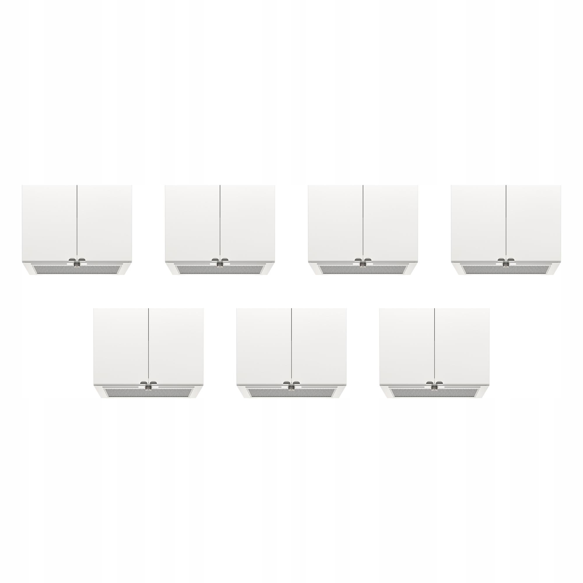 7 szt. Okap kominowy Underverk stal nierdz 60 cm 630 m3/h