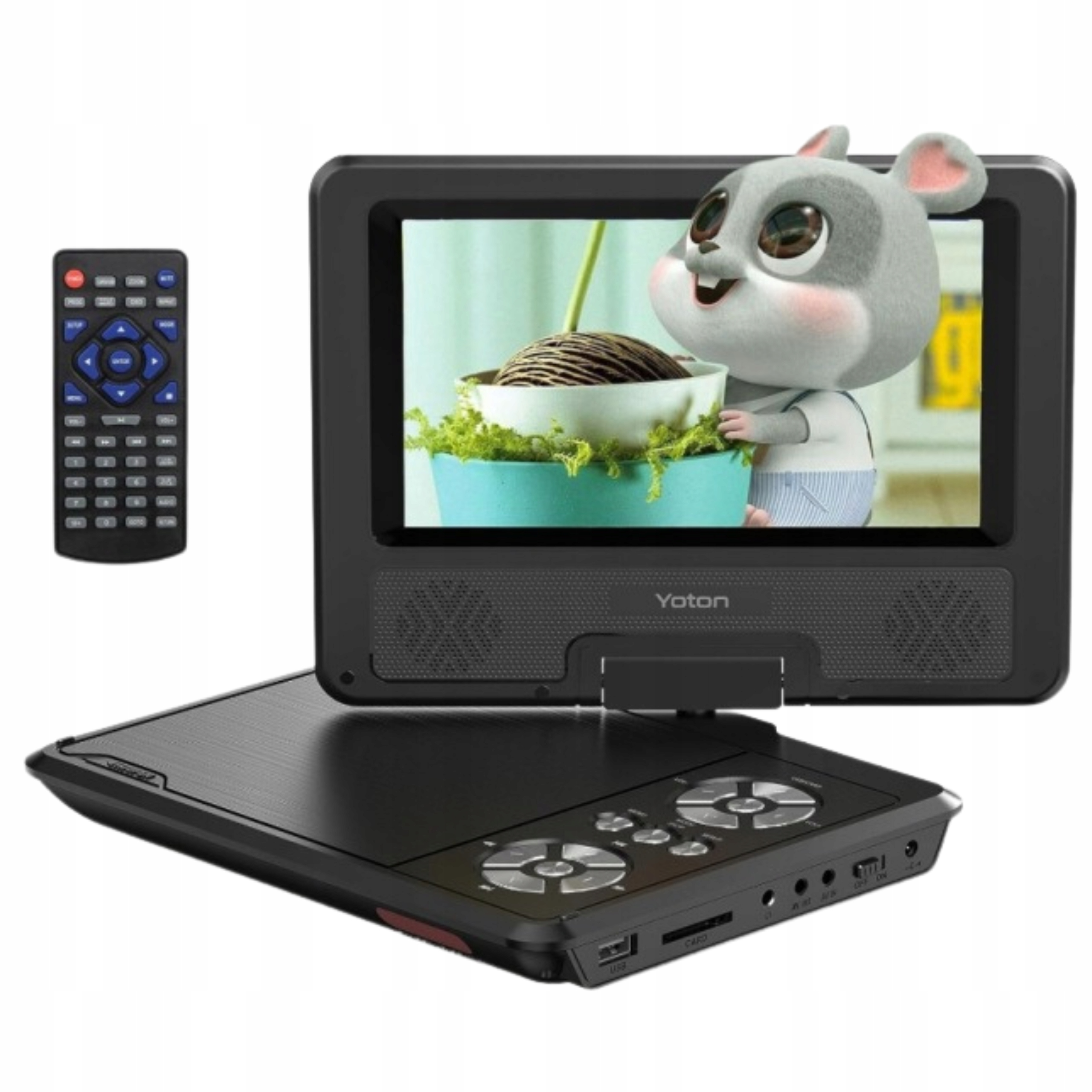 Prenosný DVD prehrávač Yoton 7,5" Otočný displej Akumulátor Usb Sd