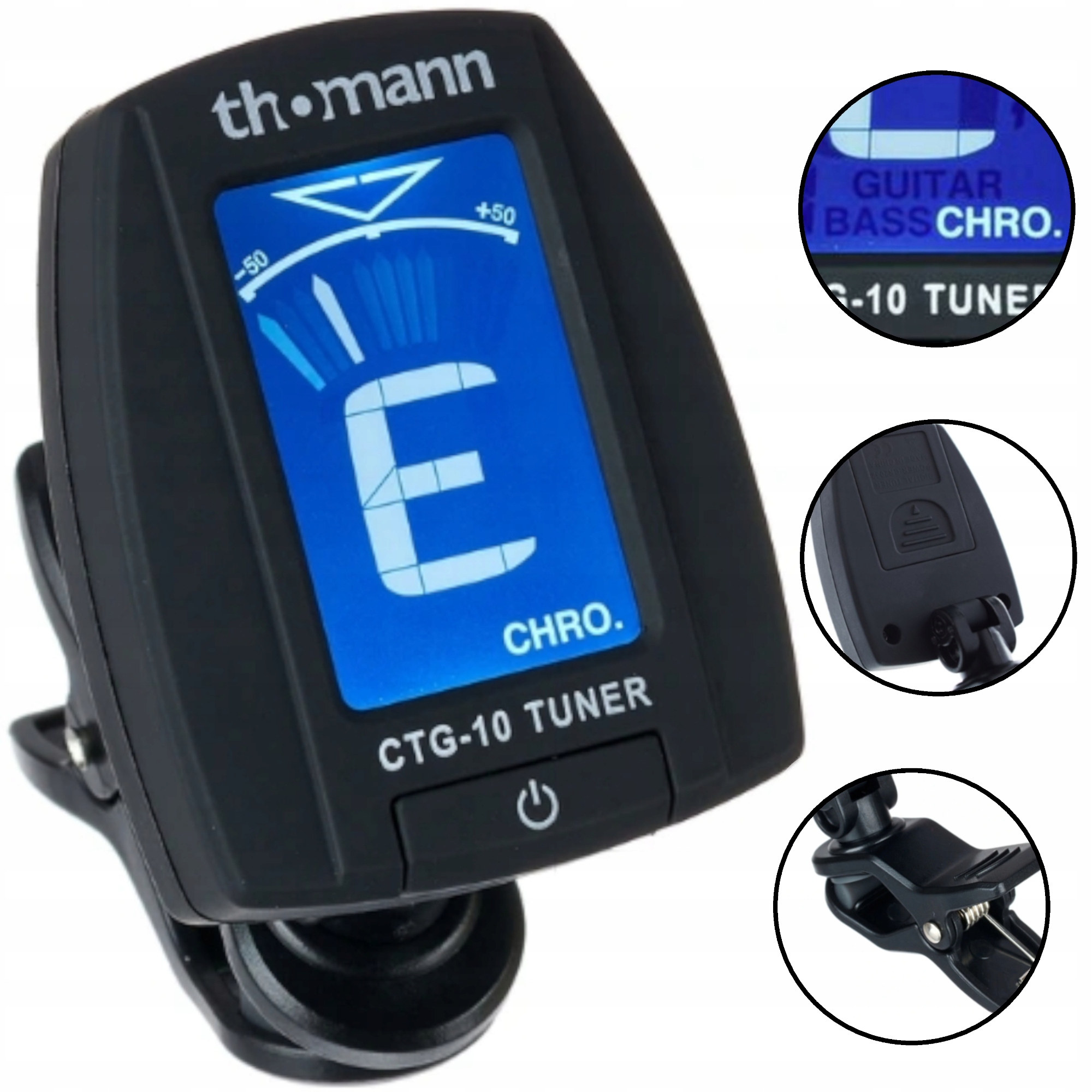 CTG-10 Tuner chromatyczny gitara ukulele Thomann