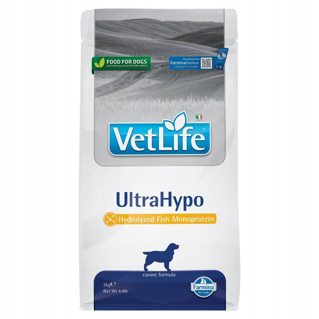 Levně Vet Life Ultrahypo Dog 2kg Suché Krmivo pro psa s potravinovými alergiemi