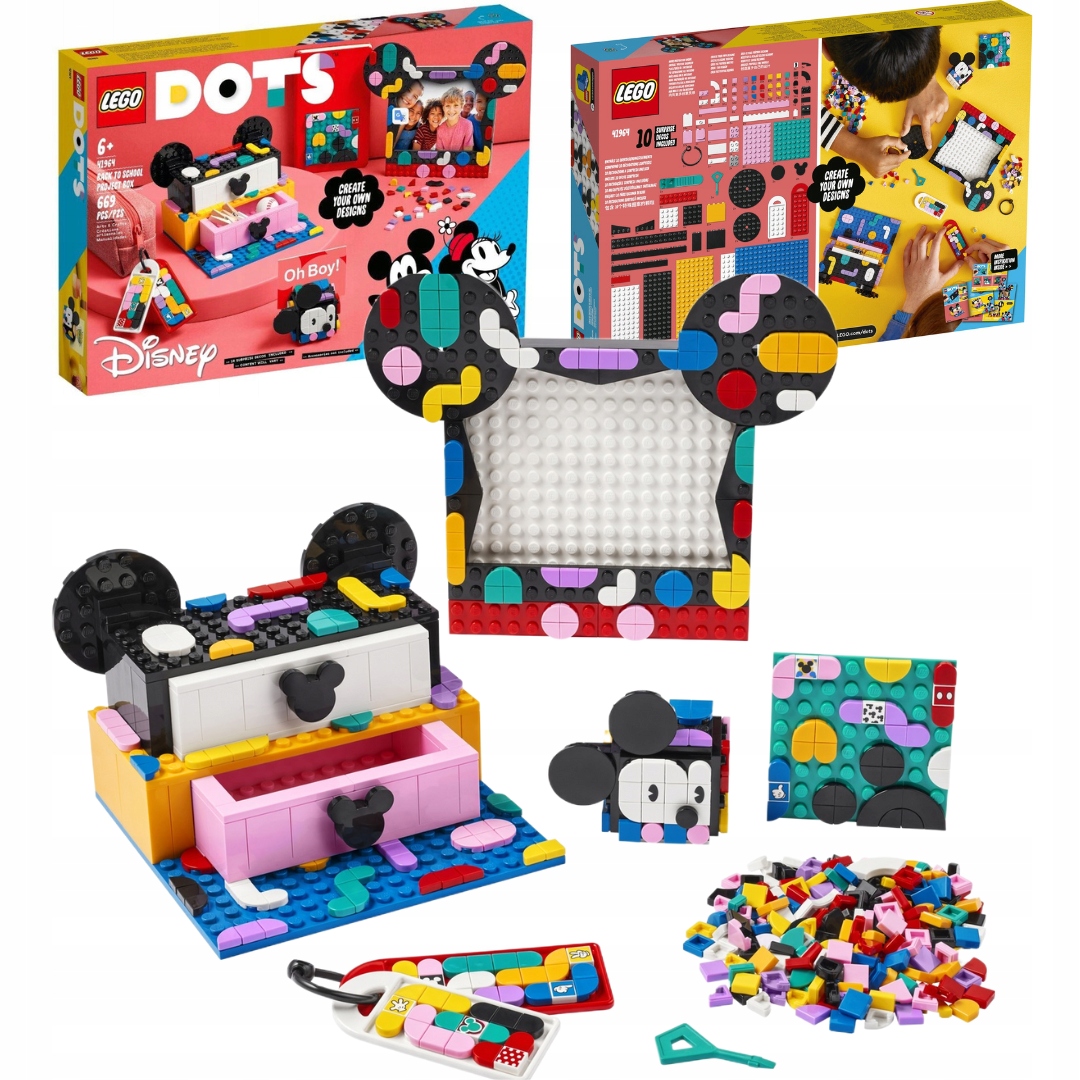 Lego Dots 41964 Mickey Mouse Minnie Mouse Školní sada Kreativní Krabička