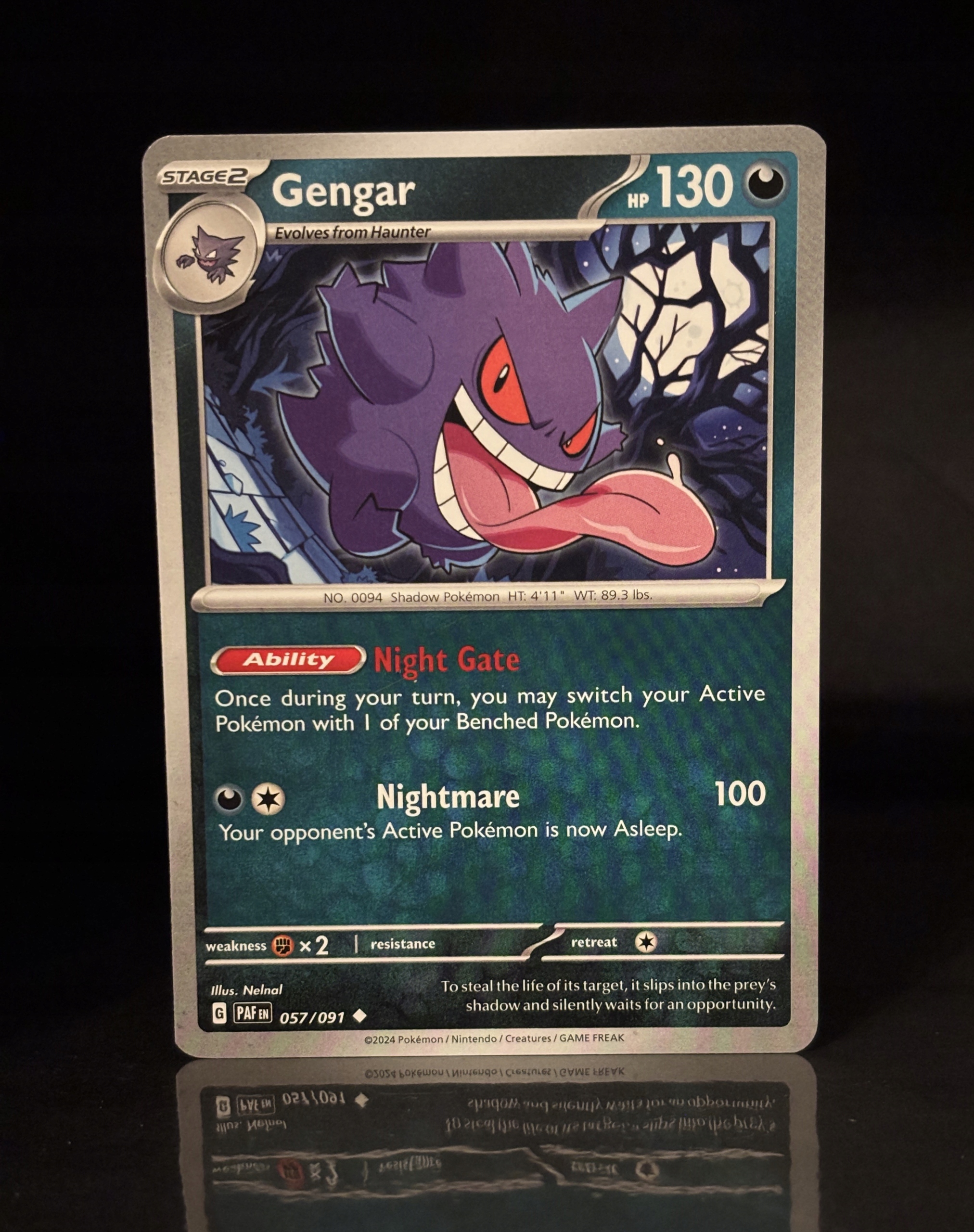 Pokemon Gengar PAF 057/91 Karta TCG ENG NM/M