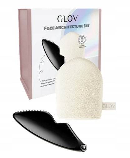 Glov Sada Gua Sha & Rukavice pro odličování a čištění obličeje
