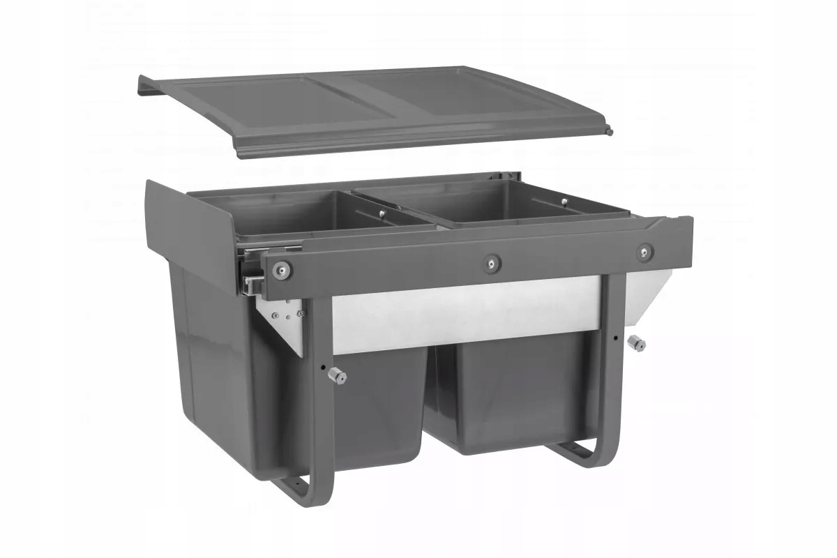 

Sortownik na śmieci segregator Gtv 450 niski 2x15L