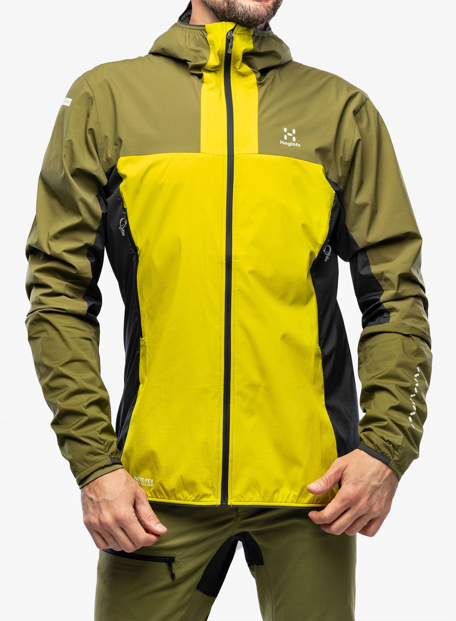 Zateplená bunda Haglofs L.I.M Alpha Hood aurora/olive green S