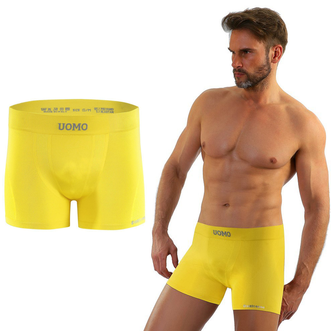 

Bokserki męskie Sesto Senso Solar bezszwowe - L/XL