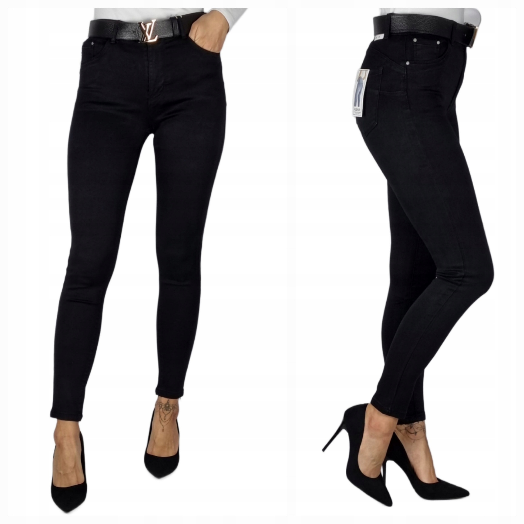 M.sara Spodnie Czarne Rurki Klasyczne Rozmiar 29