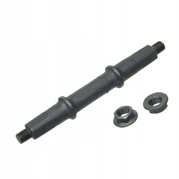 Oś suportu czarna na nakrętki 119mm 3N
