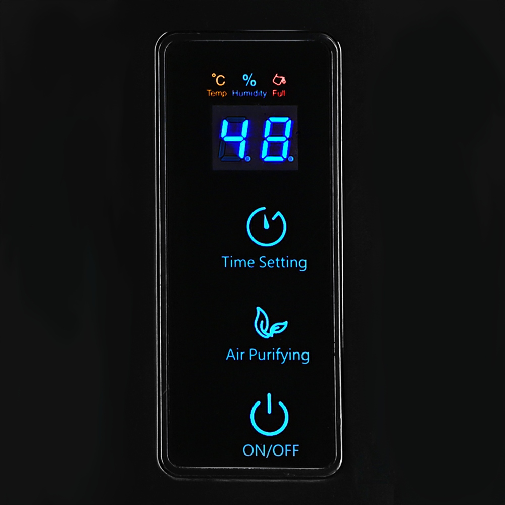 DUŻY OSUSZACZ OCZYSZCZACZ POWIETRZA POCHŁANIACZ WILGOCI 2200ml KREXUS Funkcje urządzenia automatyczne wyłączanie higrometr higrostat programator czasowy termometr