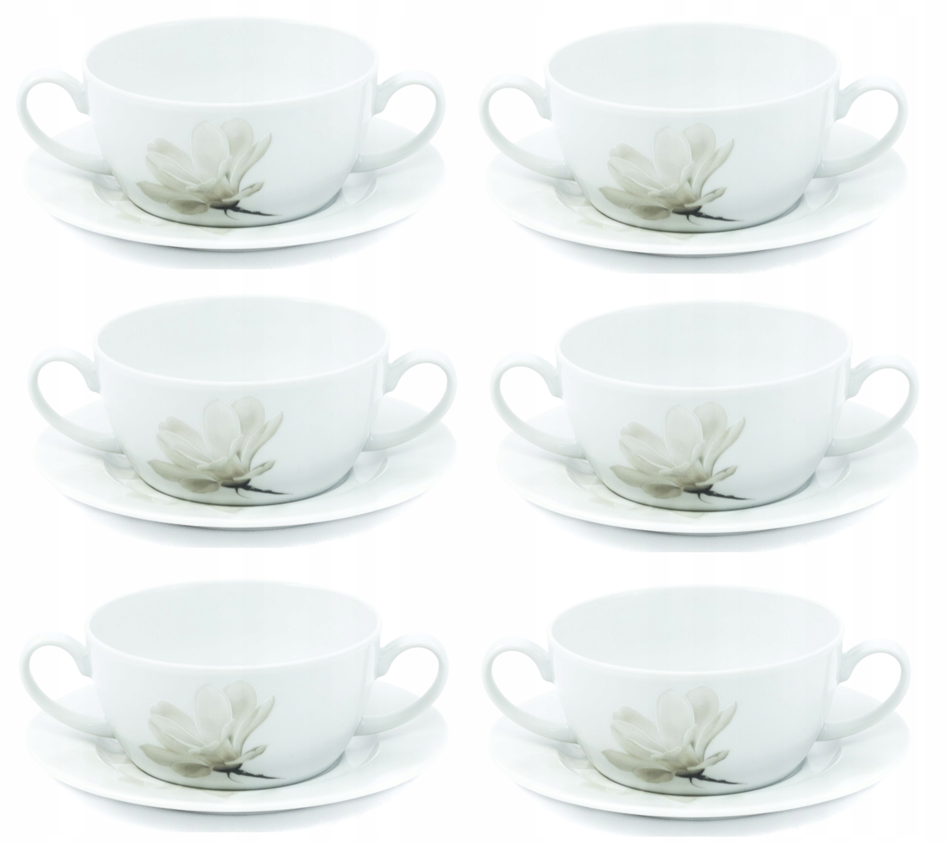 

Lubiana Magnolia 6 X Bulionówka 300 ml Spodek