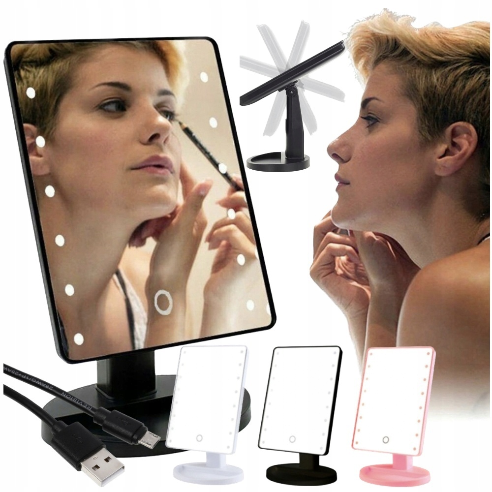 

Lusterko Led Do Makijażu Kosmetyczne Podświetlane