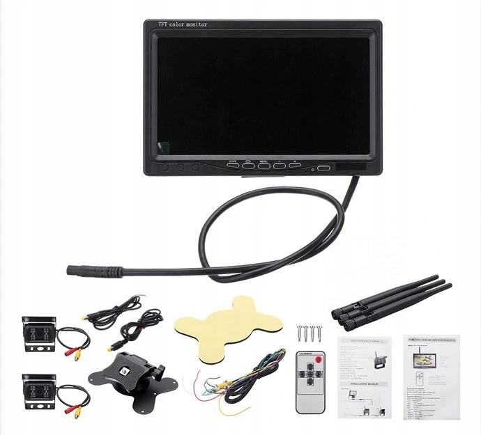 MONITOR 7 BUS TIR 2x KAMERA COFANIA WIFI 12 24V Connectivity wireless