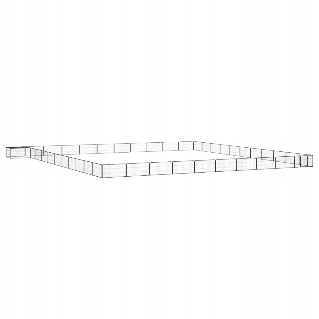 Levně 44panelová ohrádka pro psy černá 100 x 50 cm práškovaná ocel