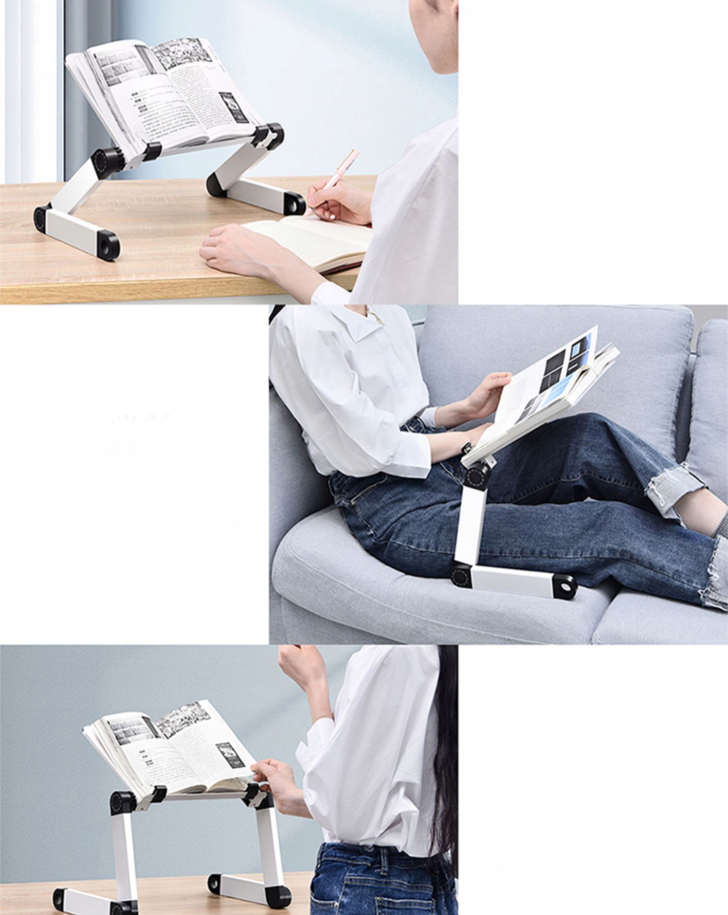 PODSTAWKA STOJAK POD KSIĄŻKĘ TABLET CZYTANIA Materiał metal