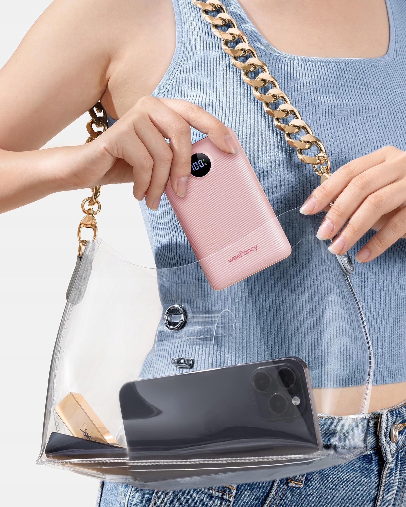 WEEFANCY Power Bank 10000mAh Mini USB C dla iPhone Samsung — miniatura 7