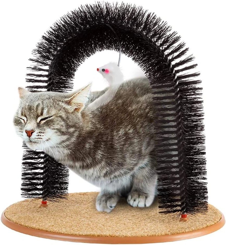 Škrabadlo pro kočky kartáč Luk na masáž