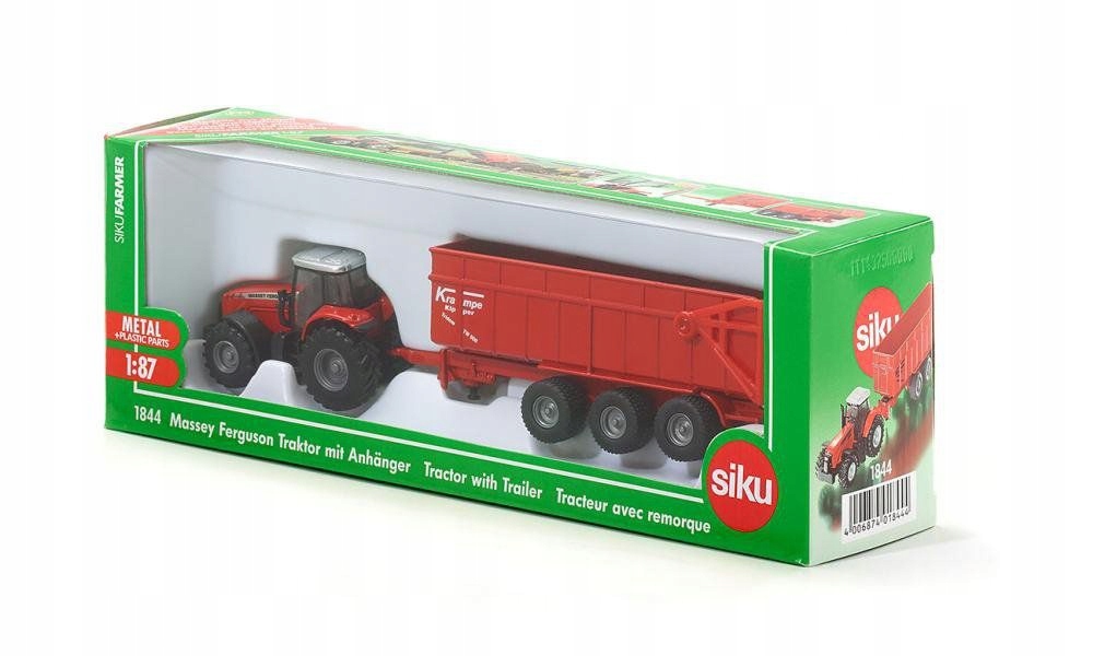 

Siku Traktor Massey Ferguson Z Przyczepą 1844 (mod