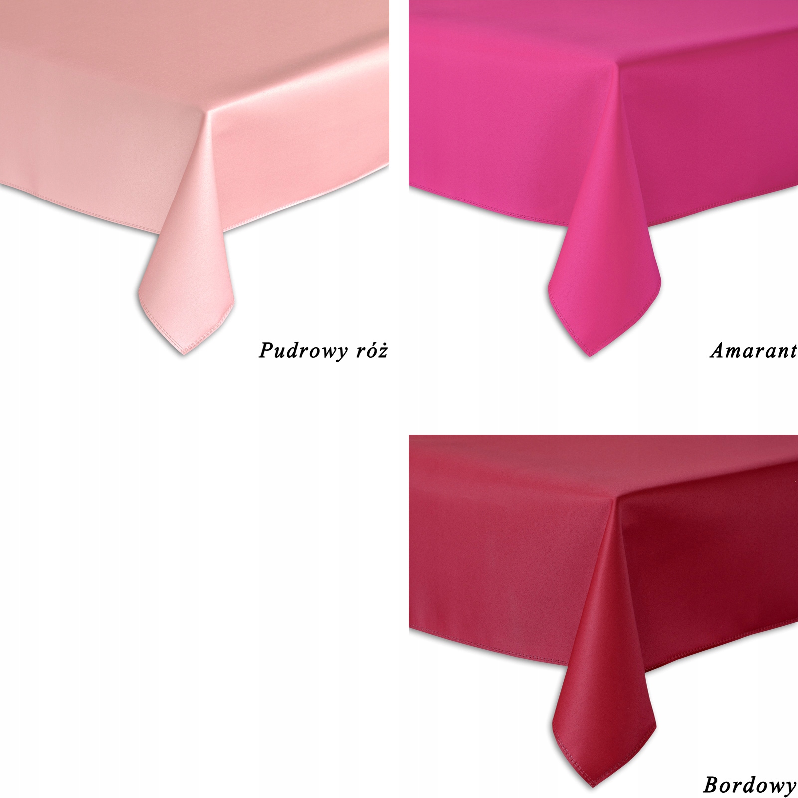 OBRUS PLAMOODPORNY - 100X100 - SOLID MIĘTOWY Marka inna