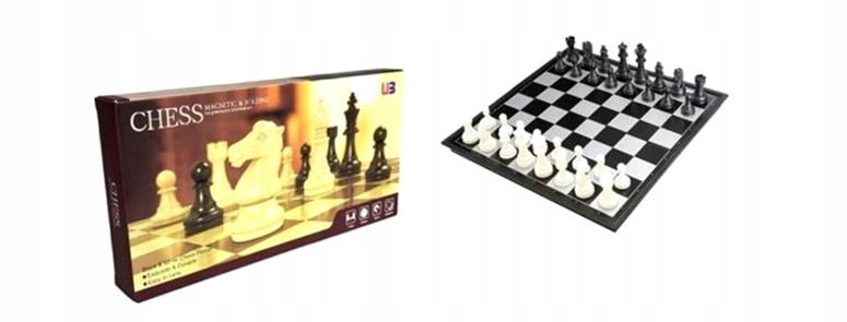 SZACHY KLASYCZNE MAGNETYCZNE 25X25CM